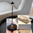 Modern Cordless LED Table Lamp with Dimmable Rechargeable Lighting for Indoor and Outdoor Use