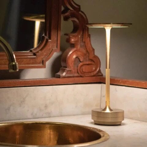 Rechargeable Touch Control Table Lamp for Modern Minimalist Interiors