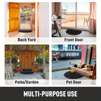 Rubber Half-Round Door Mat with Non-Slip Design for Indoor and Outdoor Use