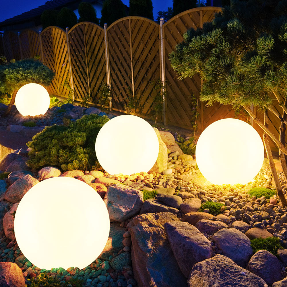 Wireless Weatherproof Spherical Garden Light for Outdoor and Indoor Use