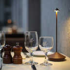 Modern Cordless LED Table Lamp with Dimmable Rechargeable Lighting for Indoor and Outdoor Use
