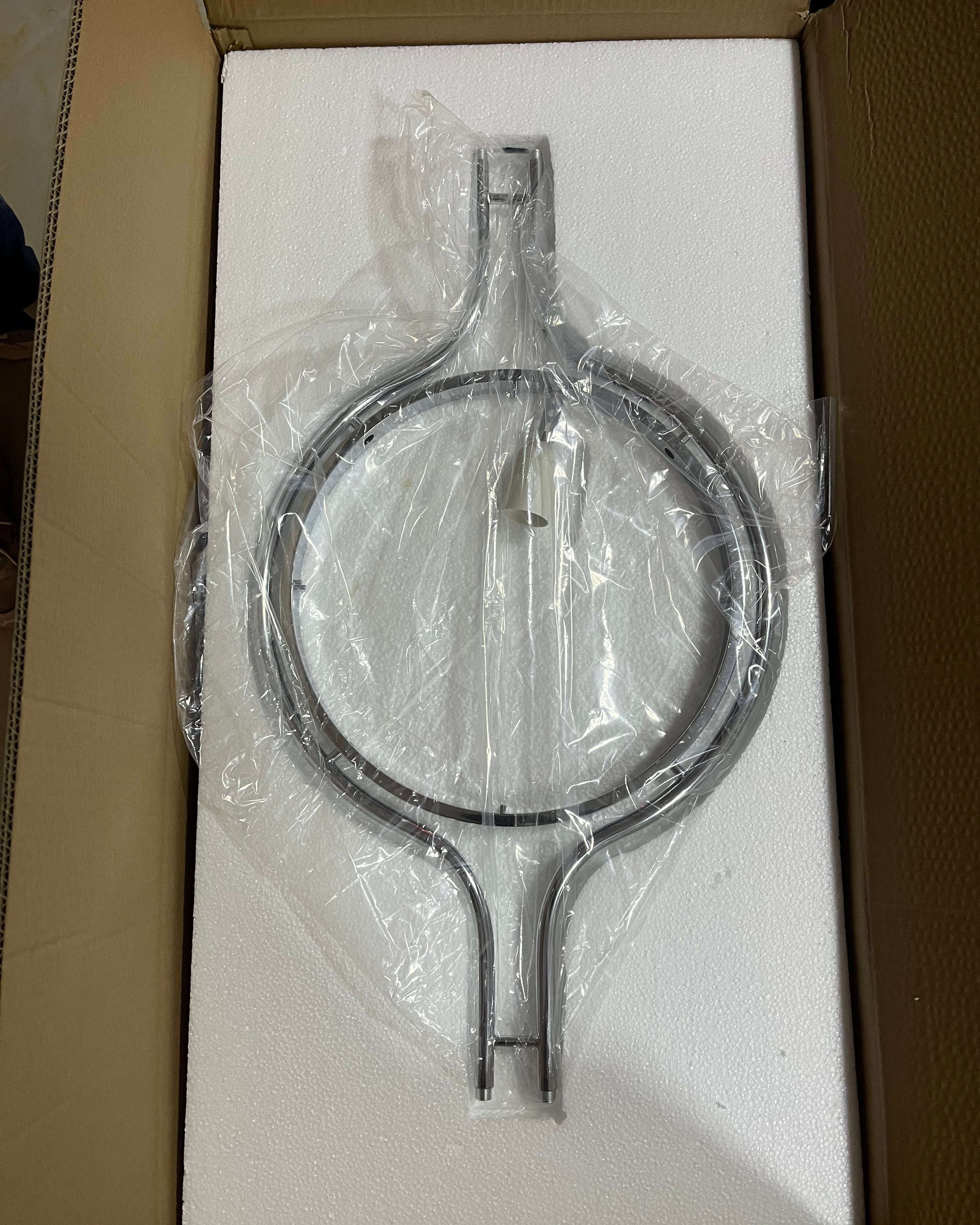 Contemporary Floor Lamp with Chrome and Acrylic Design for Living Room and Bedroom