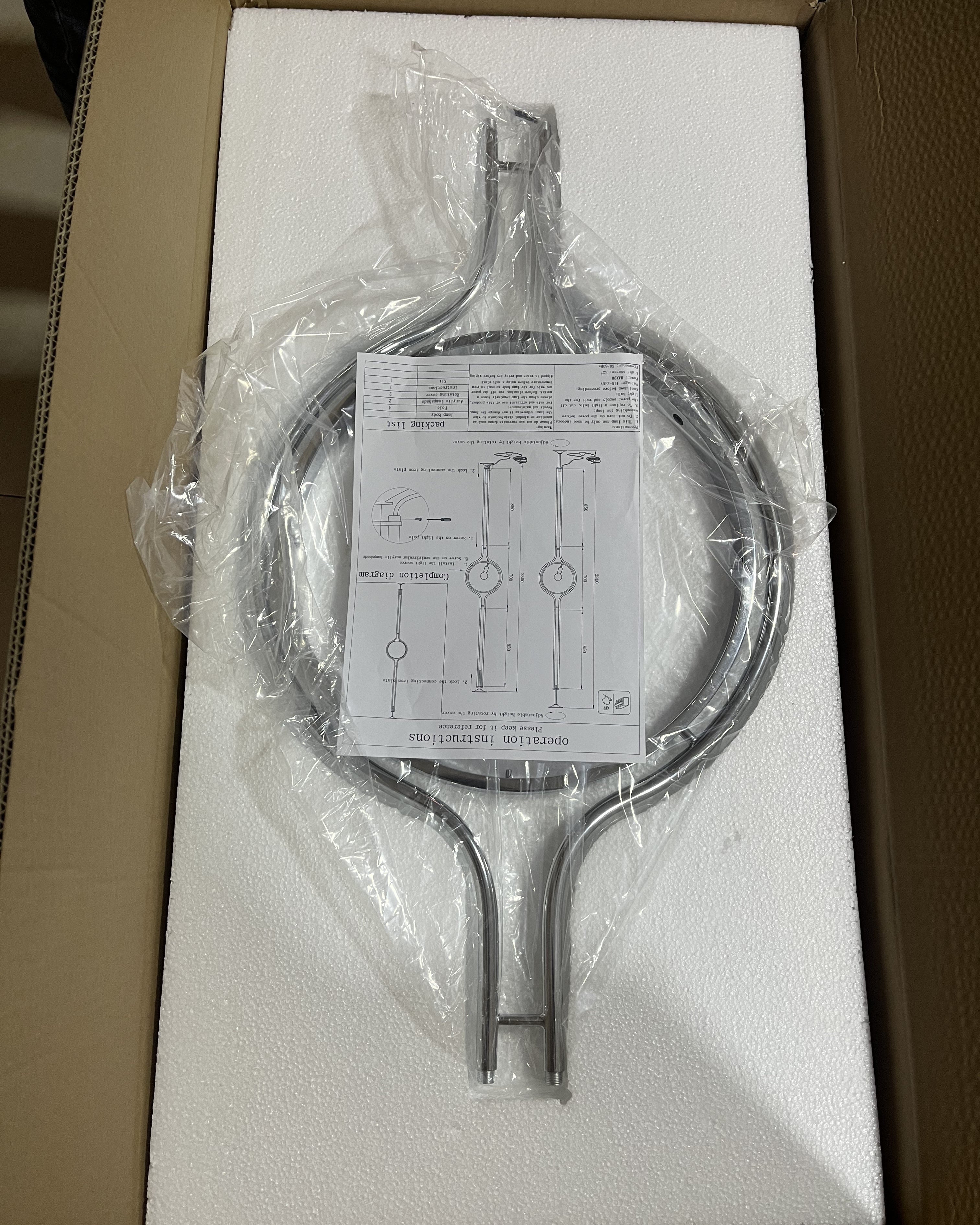 Contemporary Floor Lamp with Chrome and Acrylic Design for Living Room and Bedroom