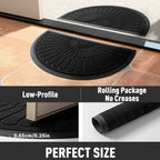Rubber Half-Round Door Mat with Non-Slip Design for Indoor and Outdoor Use