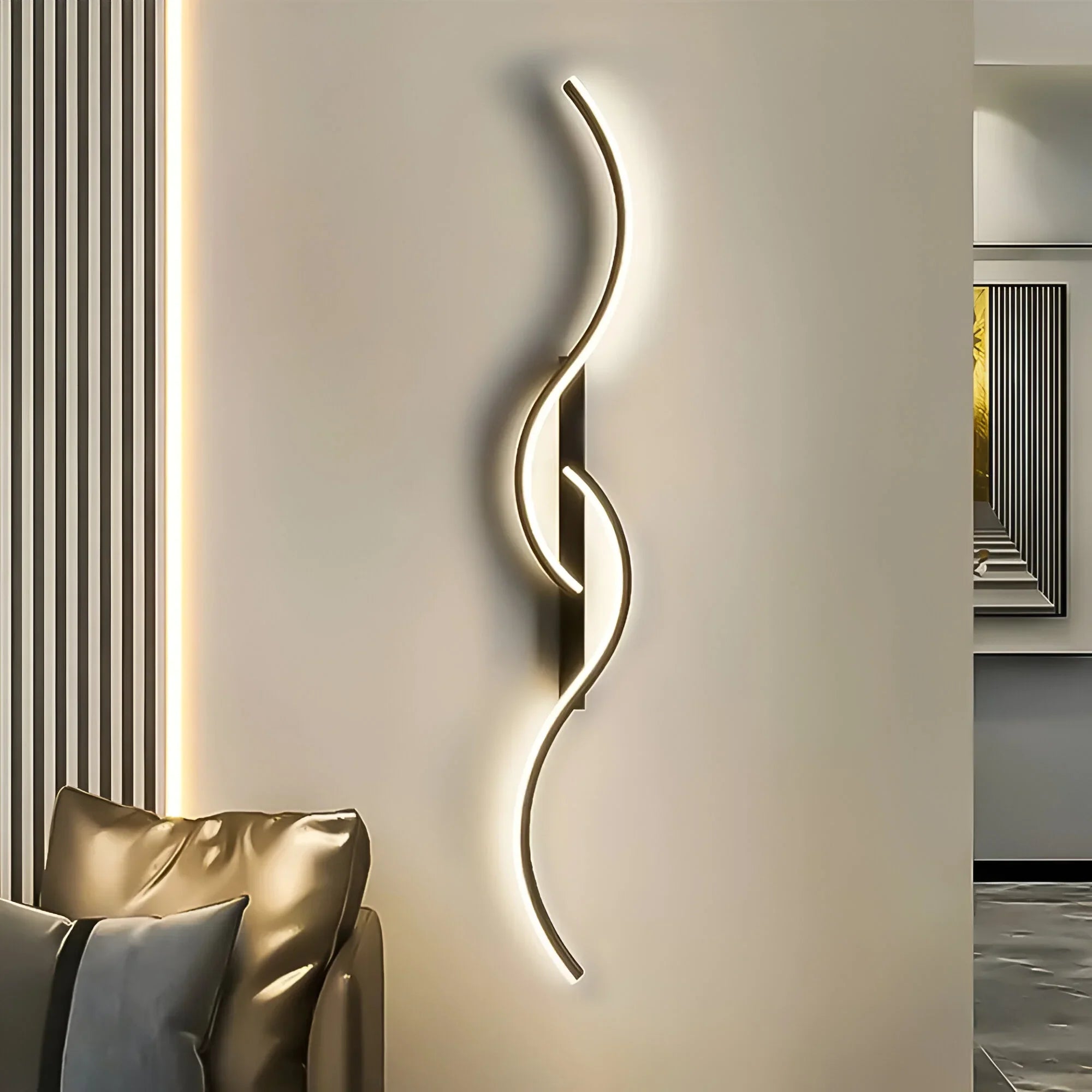 Curved Wall Light for Indoor Ambient Illumination and Energy-Efficient LED Lighting