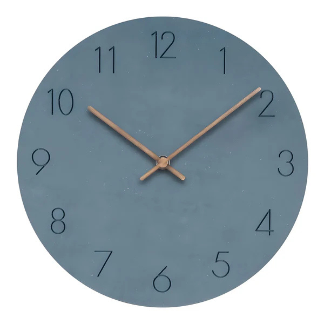 Minimalist Wall Clock with Silent Quartz Movement for Modern Home Décor