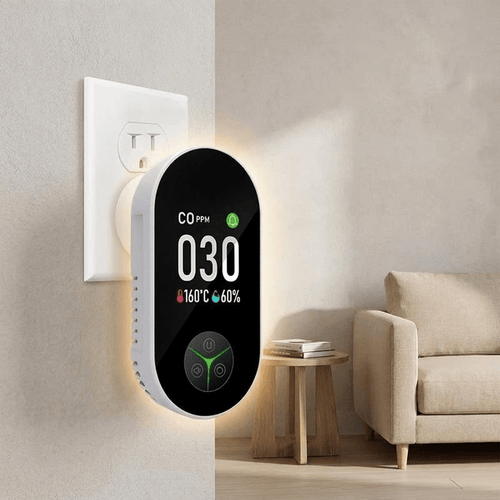 3-in-1 Carbon Monoxide Detector with Temperature and Humidity Display for Home Safety - Sofitte