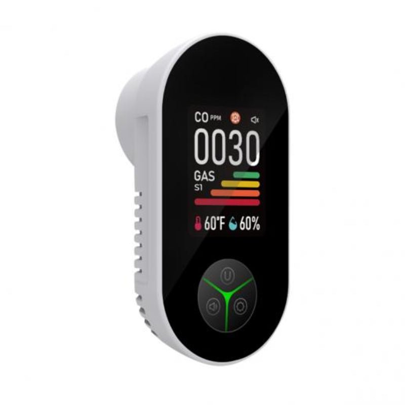 3-in-1 Carbon Monoxide Detector with Temperature and Humidity Display for Home Safety - Sofitte