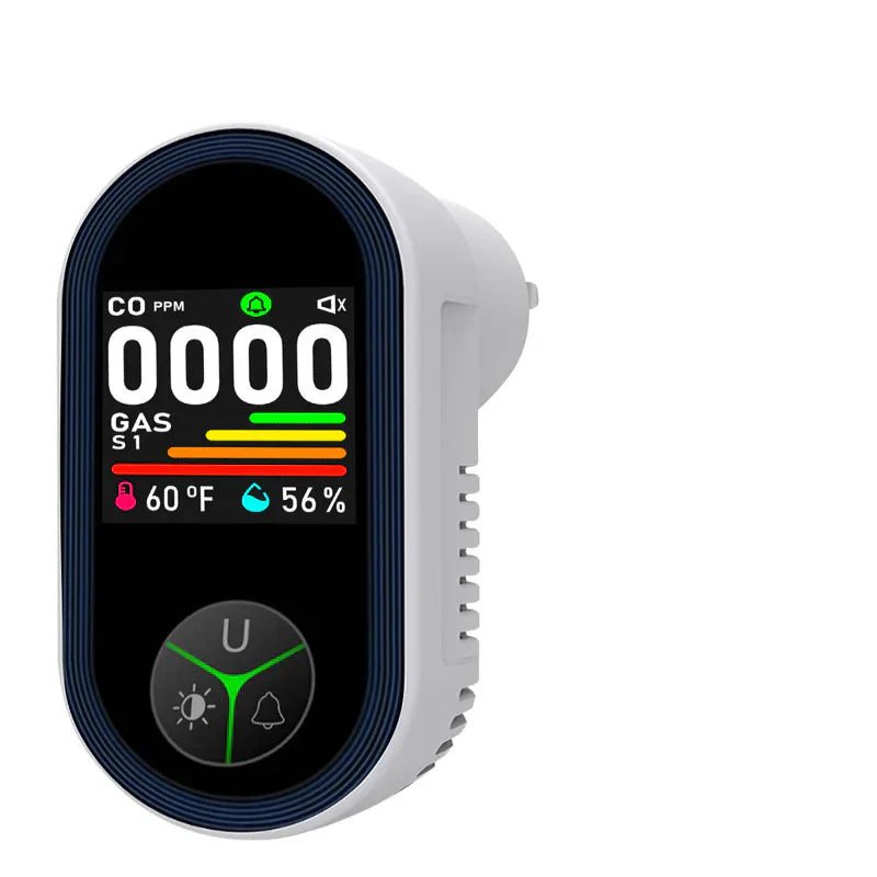 3-in-1 Carbon Monoxide Detector with Temperature and Humidity Display for Home Safety - Sofitte