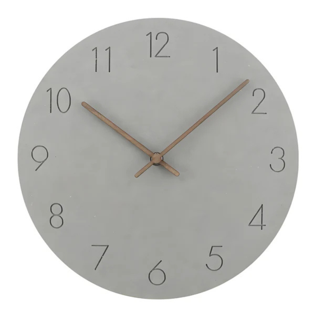 Minimalist Wall Clock with Silent Quartz Movement for Modern Home Décor