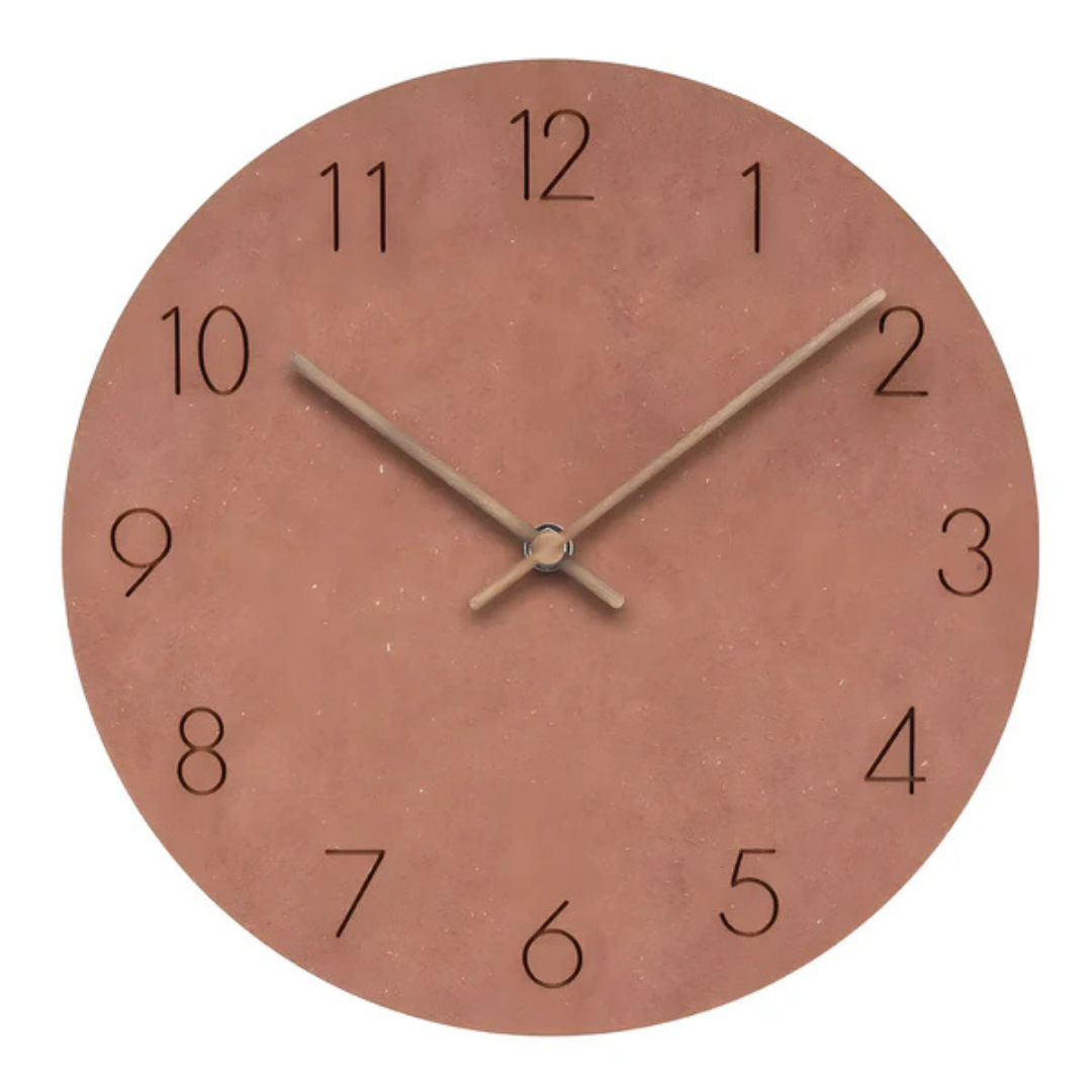 Minimalist Wall Clock with Silent Quartz Movement for Modern Home Décor