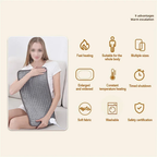 Soft Heating Pad with Nine Adjustable Heat Levels and Auto Timer for Muscle Relief