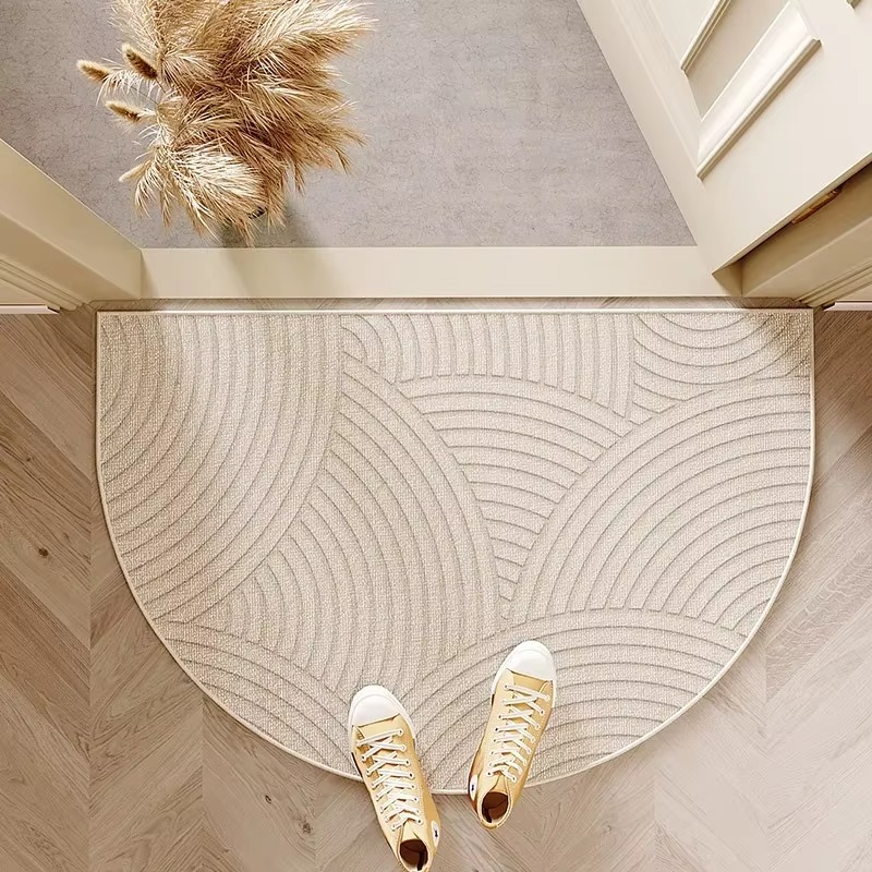 Semicircle Doormat - Non-Slip Dirt-Repellent Mat for Indoor and Outdoor Entrances