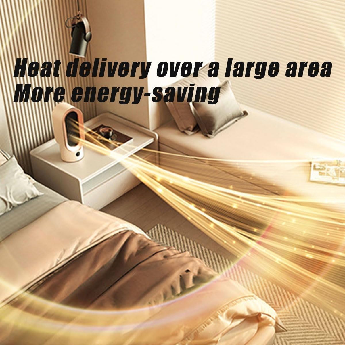 Portable Electric Heater with Fast Heating and Adjustable Temperature