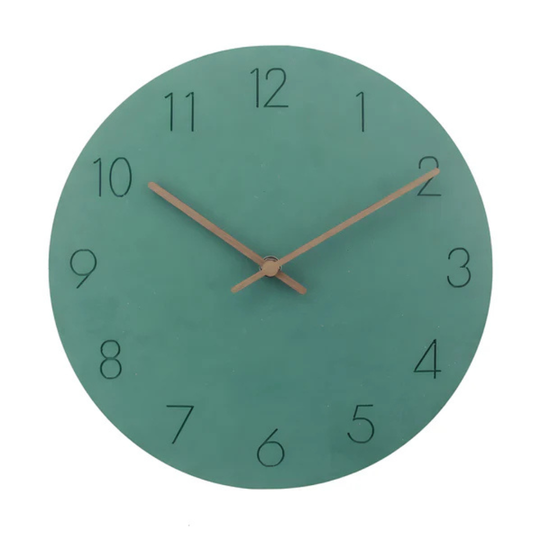 Minimalist Wall Clock with Silent Quartz Movement for Modern Home Décor
