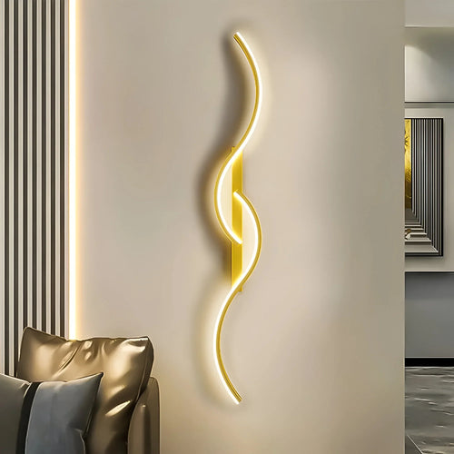 Curved Wall Light for Indoor Ambient Illumination and Energy-Efficient LED Lighting