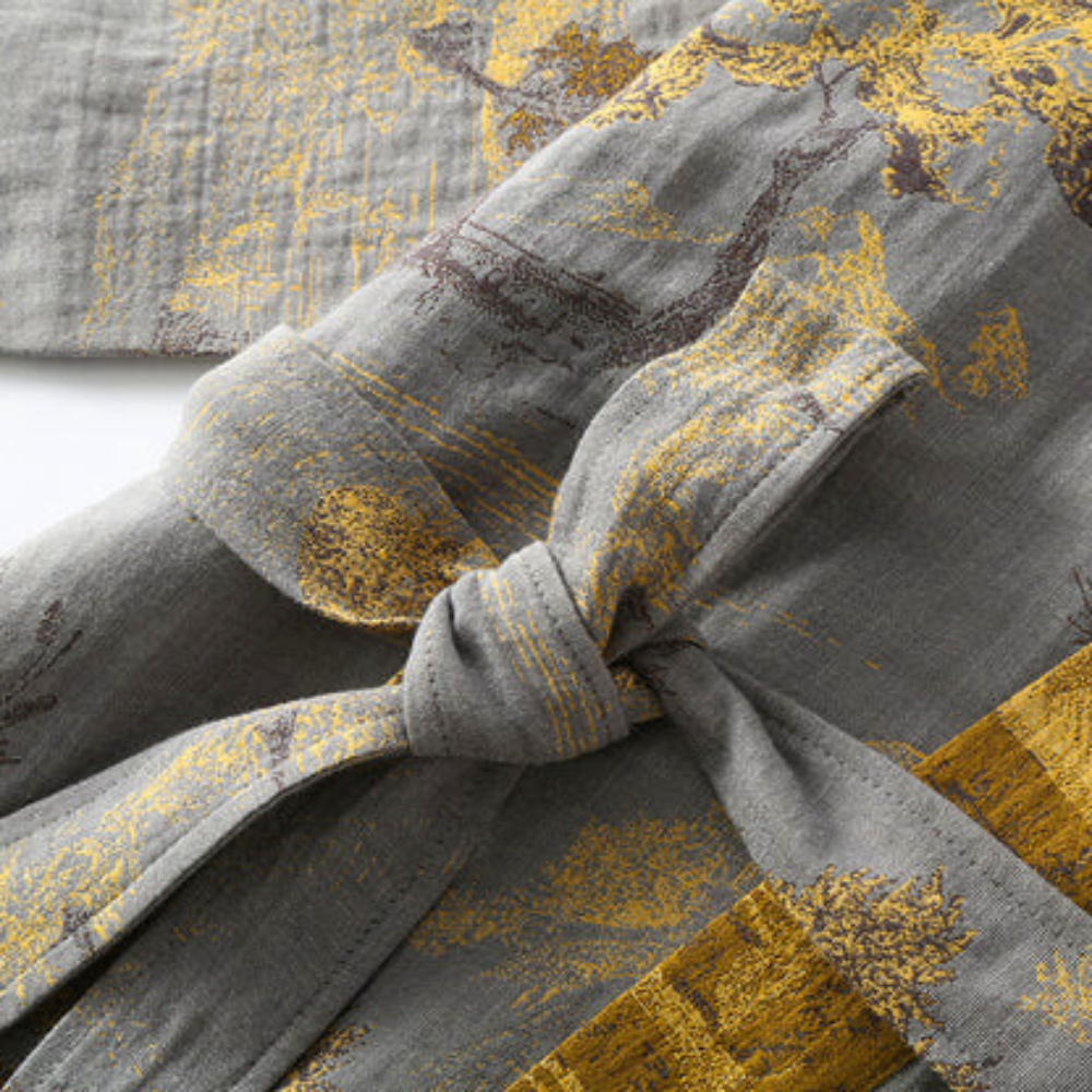 Cotton Kimono Bathrobe with Timeless Design for Relaxation and Self-Care