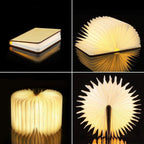 Portable Foldable Table Lamp with 360° Design and Rechargeable Battery for Modern Home Lighting