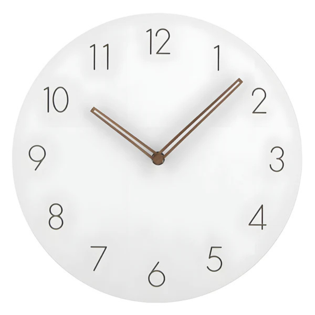 Minimalist Wall Clock with Silent Quartz Movement for Modern Home Décor