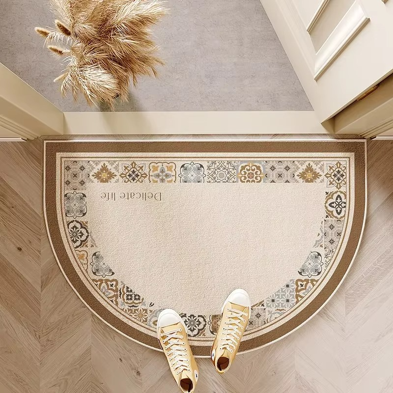 Semicircle Doormat - Non-Slip Dirt-Repellent Mat for Indoor and Outdoor Entrances