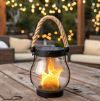USB Rechargeable Rope Lantern with Light-Sensing Function for Outdoor and Indoor Use