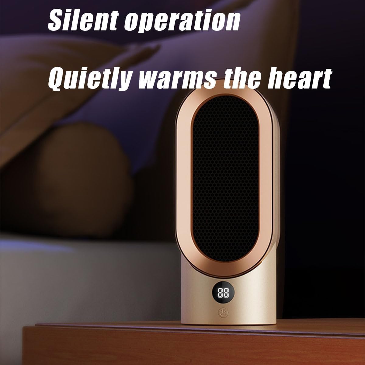Portable Electric Heater with Fast Heating and Adjustable Temperature
