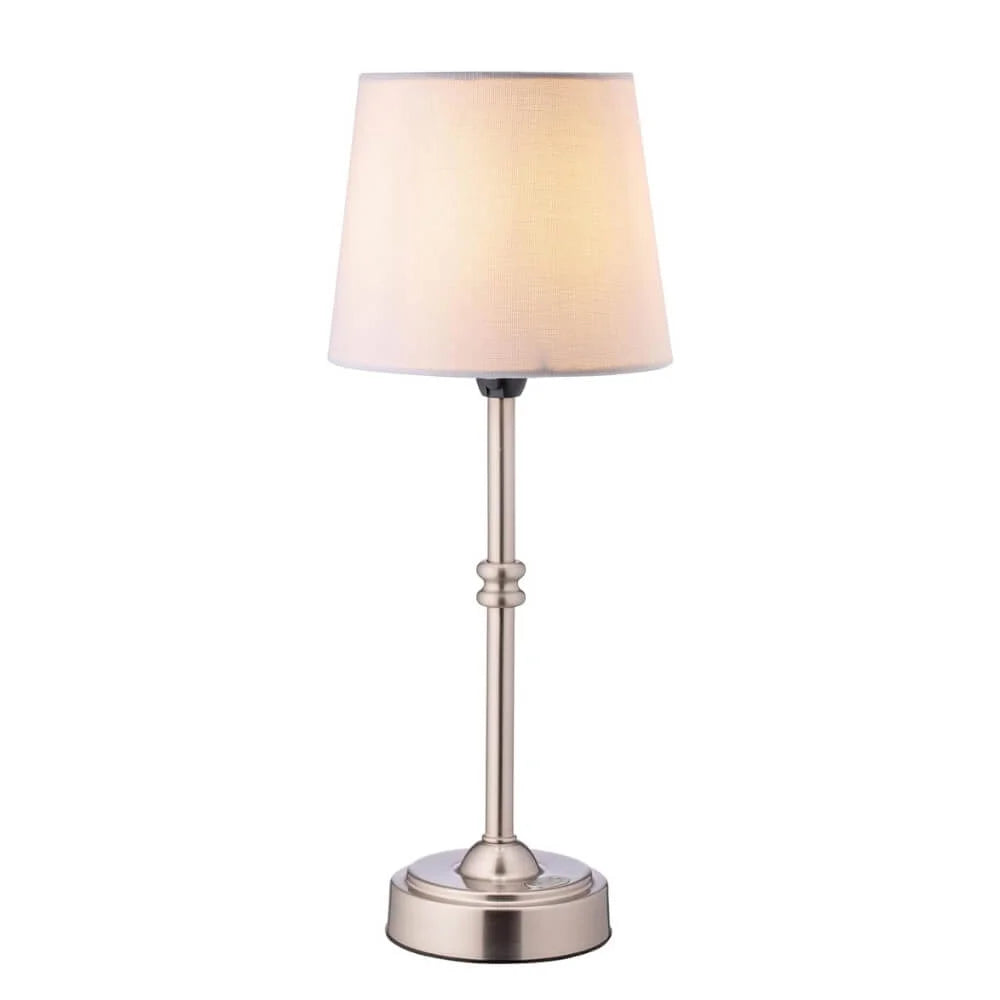 Cordless LED Table Lamp with Adjustable Brightness for Home and Outdoor Use