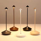 Modern Cordless LED Table Lamp with Dimmable Rechargeable Lighting for Indoor and Outdoor Use