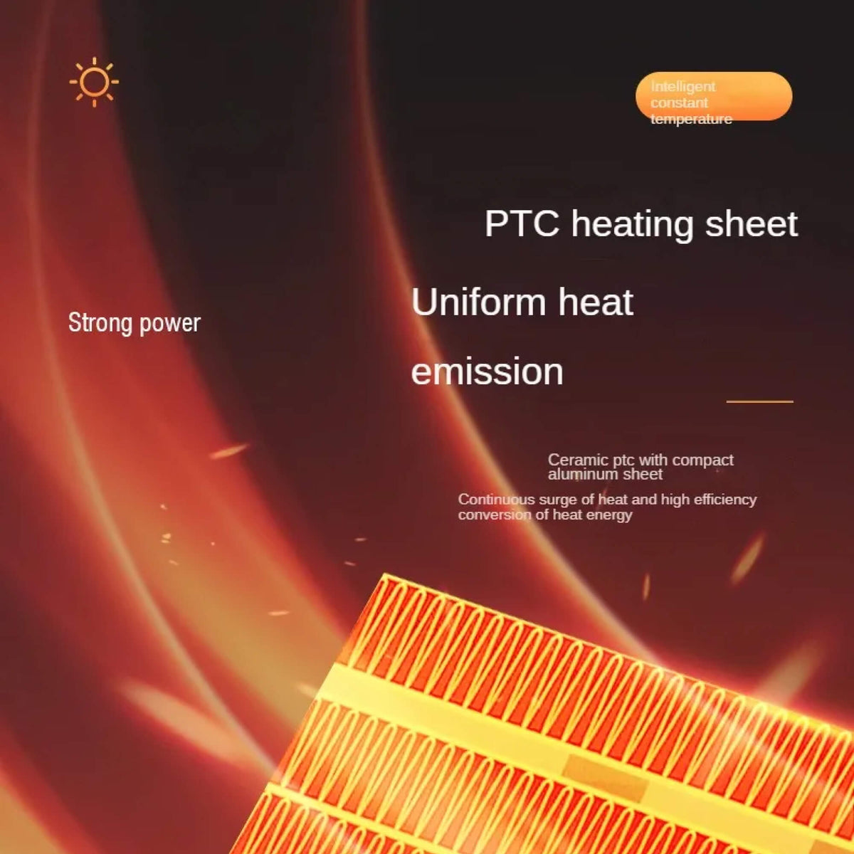 Portable Electric Heater with Energy Efficiency and Programmable Timer