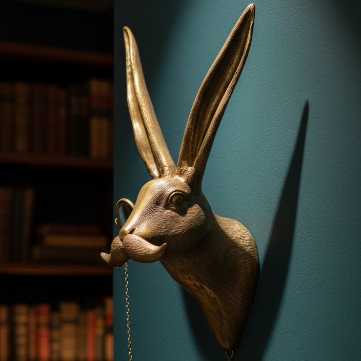 Rustic Stag Wall Mount Decor for Living Room and Cabin Interiors