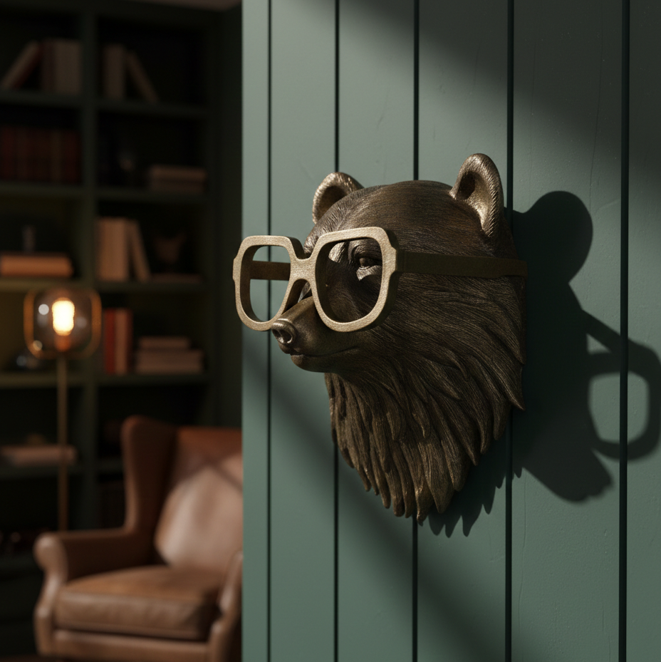 Rustic Stag Wall Mount Decor for Living Room and Cabin Interiors