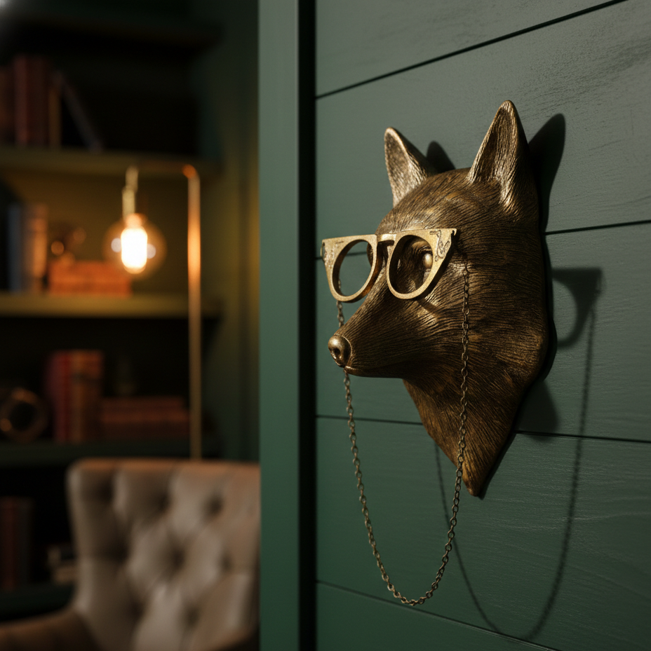 Rustic Stag Wall Mount Decor for Living Room and Cabin Interiors