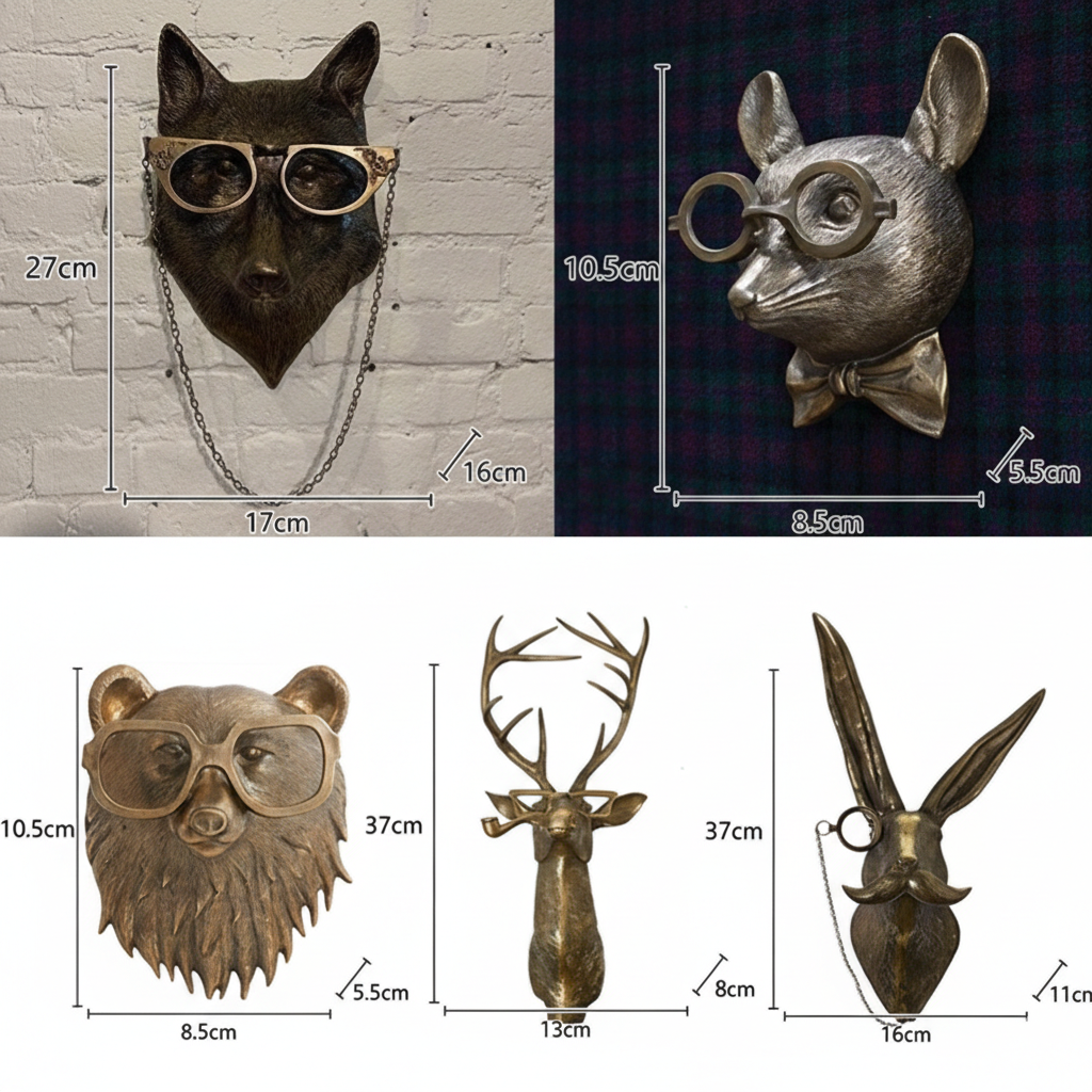 Rustic Stag Wall Mount Decor for Living Room and Cabin Interiors