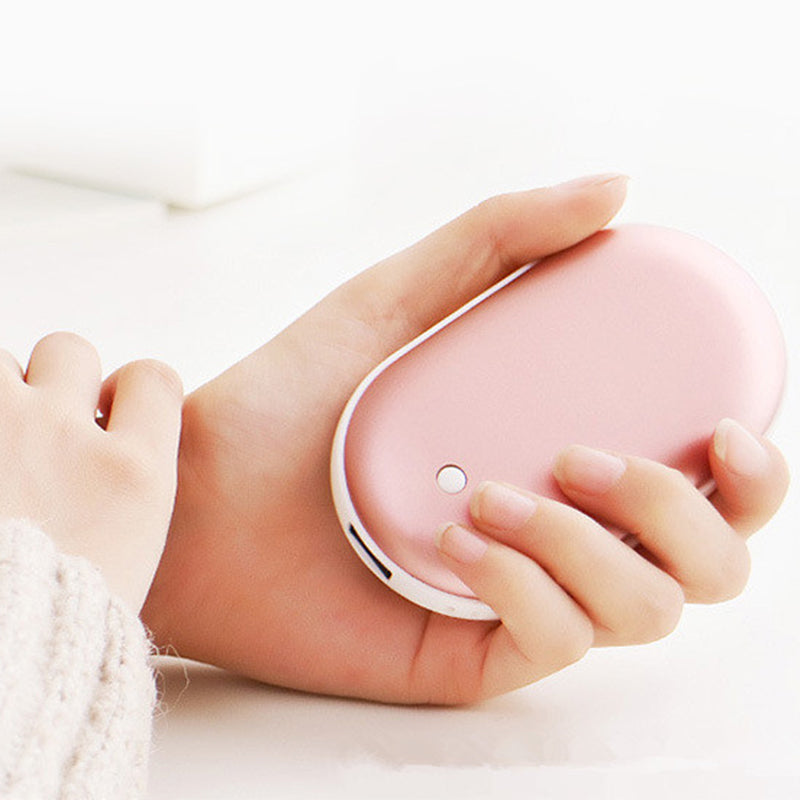 Rechargeable Hand Warmer Power Bank with Quick Heat and Adjustable Temperature Settings