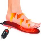 Wireless Heated Shoe Insoles with Remote Control and Adjustable Temperature Settings