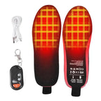 Wireless Heated Shoe Insoles with Remote Control and Adjustable Temperature Settings