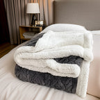 Ultra-Soft Double-Sided Fleece Blanket for Cozy Winter Nights