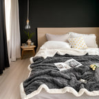 Ultra-Soft Double-Sided Fleece Blanket for Cozy Winter Nights