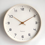 Scandinavian Wall Clock with Silent Quartz Movement for Minimalist Interiors