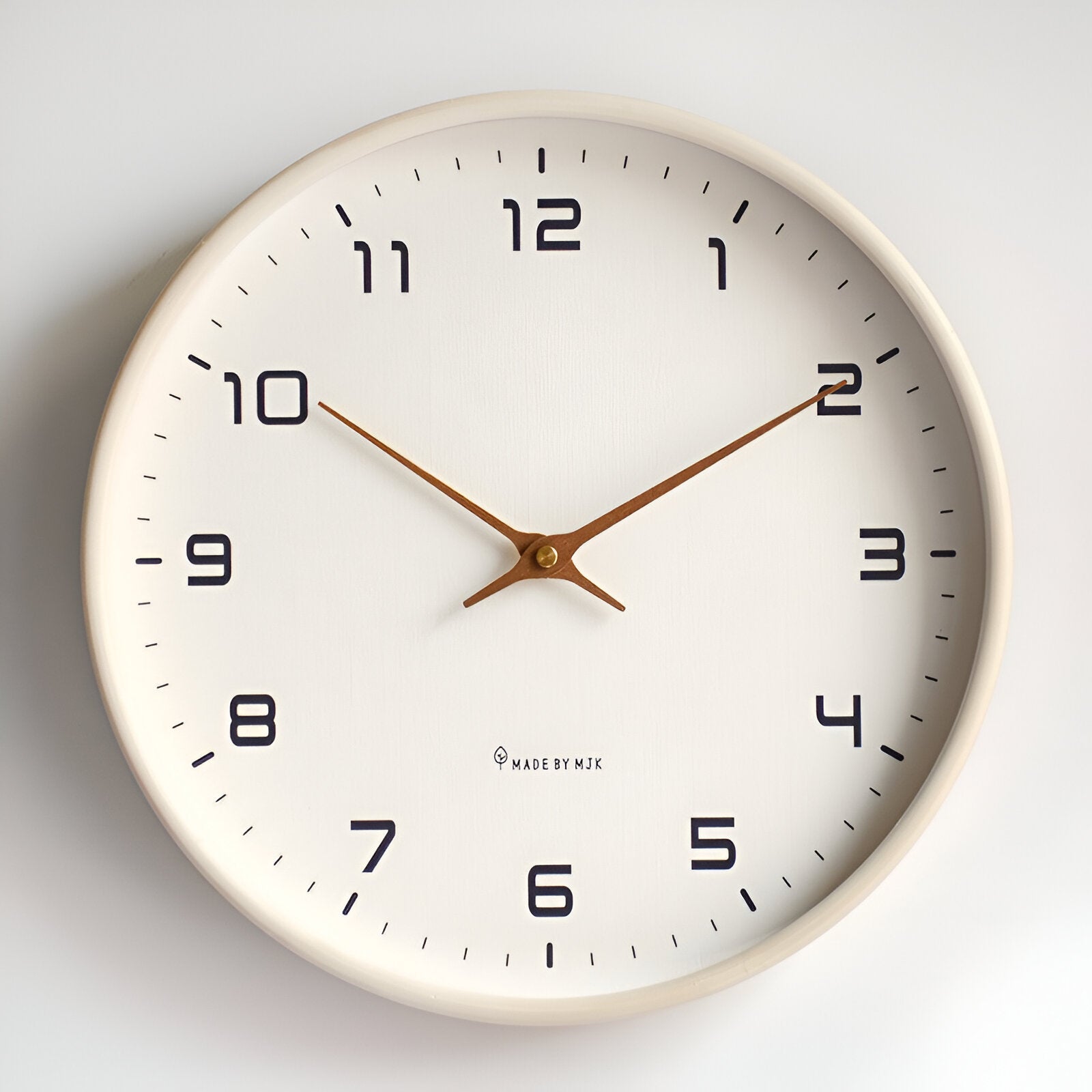 Scandinavian Wall Clock with Silent Quartz Movement for Minimalist Interiors