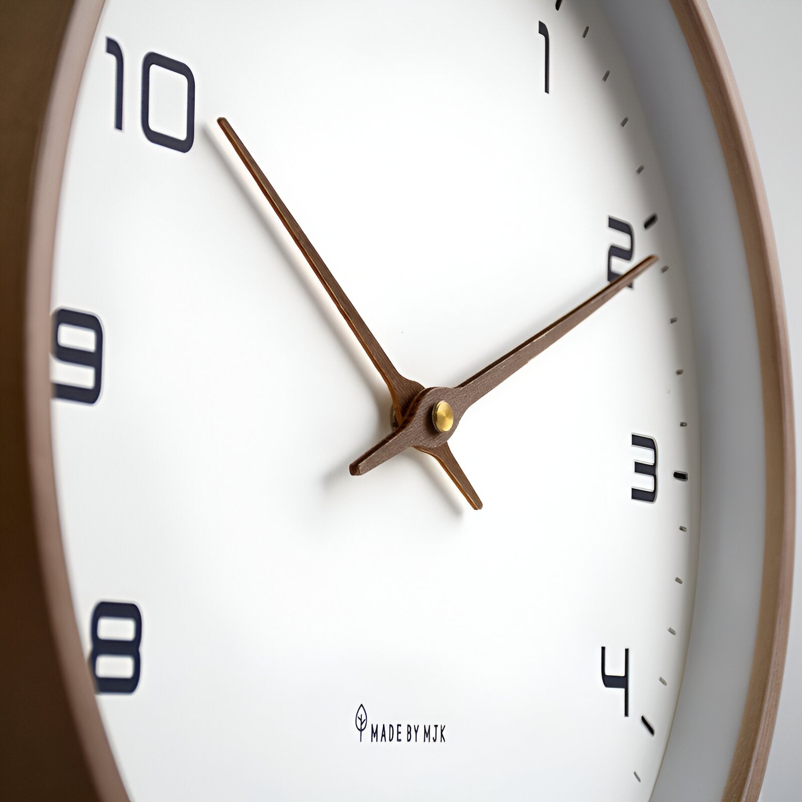 Scandinavian Wall Clock with Silent Quartz Movement for Minimalist Interiors