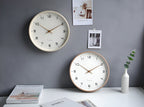Scandinavian Wall Clock with Silent Quartz Movement for Minimalist Interiors