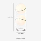 Contemporary Floor Lamp with Chrome and Acrylic Design for Living Room and Bedroom