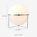 Contemporary Floor Lamp with Chrome and Acrylic Design for Living Room and Bedroom