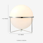 Contemporary Floor Lamp with Chrome and Acrylic Design for Living Room and Bedroom
