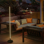 Modern Outdoor Floor Lamp with Wireless Charging for Patios and Gardens