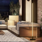 Modern Outdoor Floor Lamp with Wireless Charging for Patios and Gardens