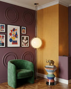 Contemporary Floor Lamp with Chrome and Acrylic Design for Living Room and Bedroom