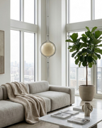 Contemporary Floor Lamp with Chrome and Acrylic Design for Living Room and Bedroom