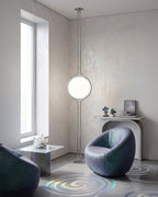 Contemporary Floor Lamp with Chrome and Acrylic Design for Living Room and Bedroom